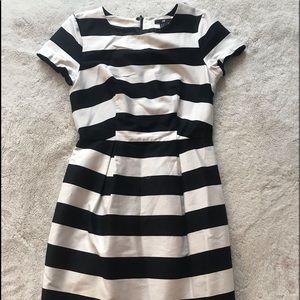 H&M black and white striped dress.